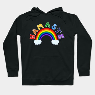 Rainbow Pride Namaste Yoga Hoodie